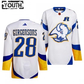 Dresovi Buffalo Sabres Zemgus Girgensons 28 Adidas 2022-23 Reverse Retro 2.0 Bijela Authentic - Dječji